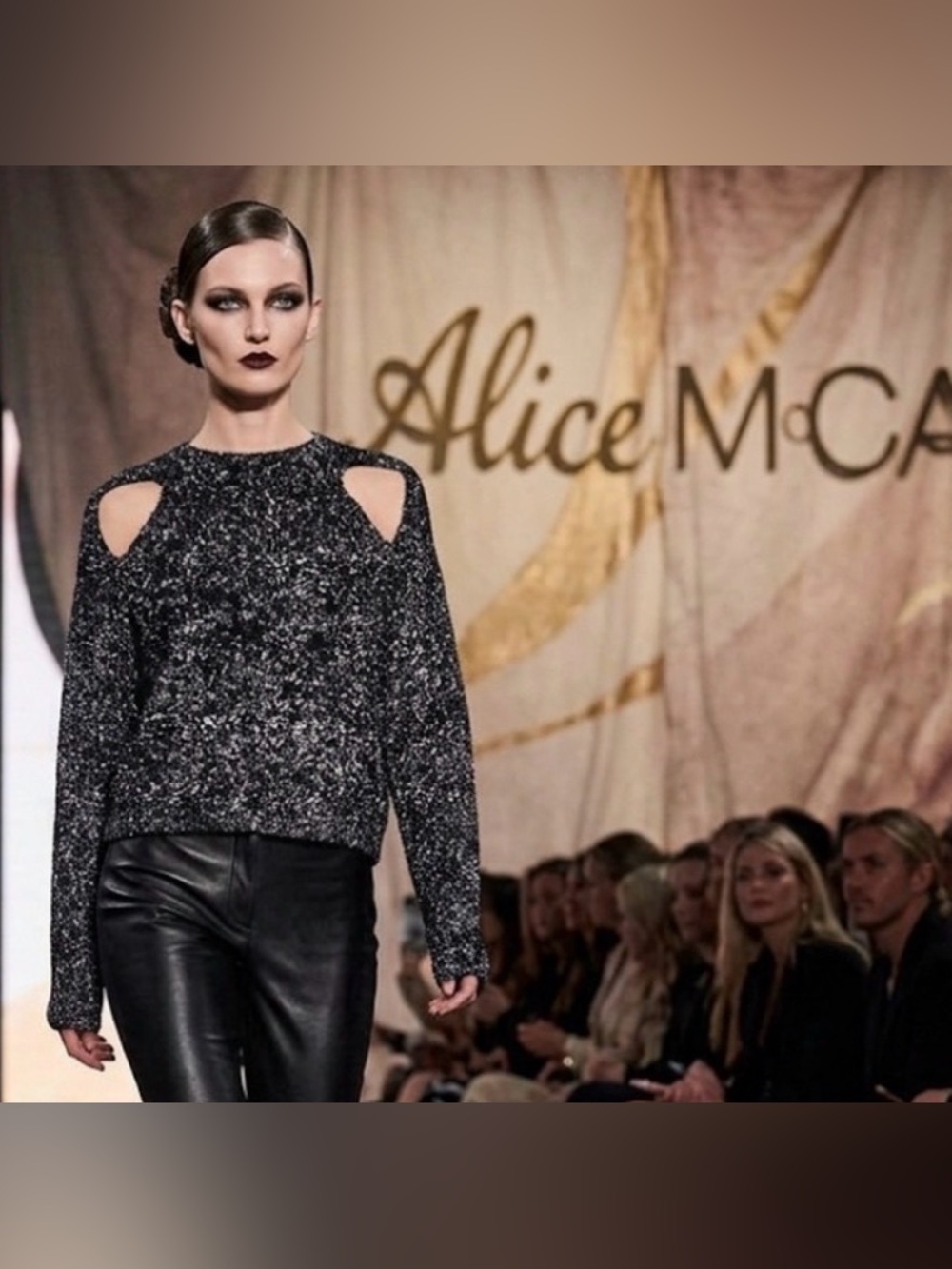 Authentic Alice McCall designer soft sparkly metallic sweater sz 6